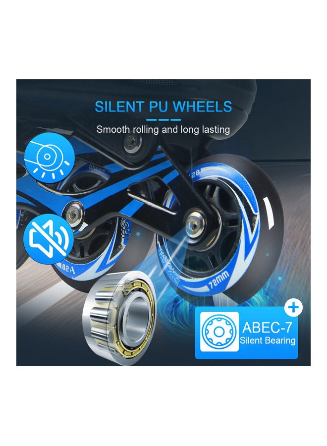 Generic - Pair Of Adjustable LED Inline Skates M M - Image 1
