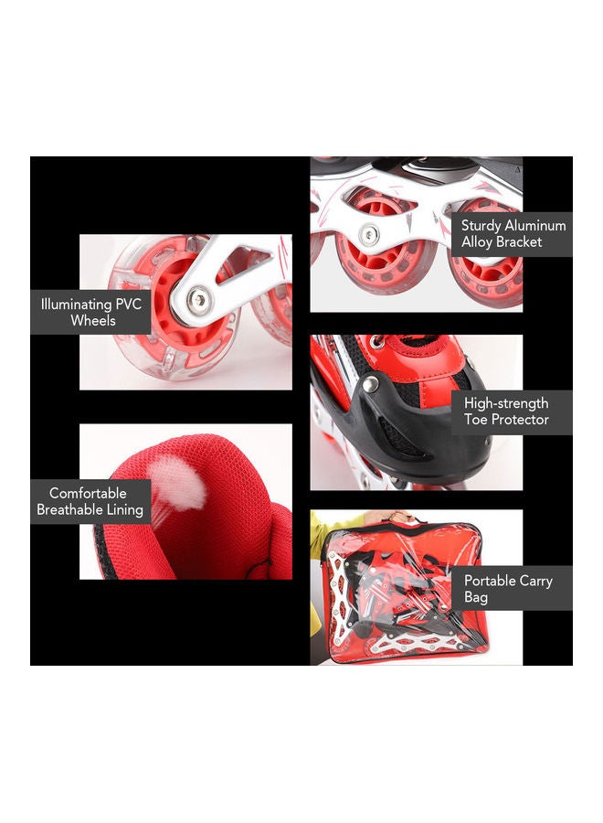 Generic - Adjustable Illuminating Inline Skates With Light Up Wheels L - Image 1