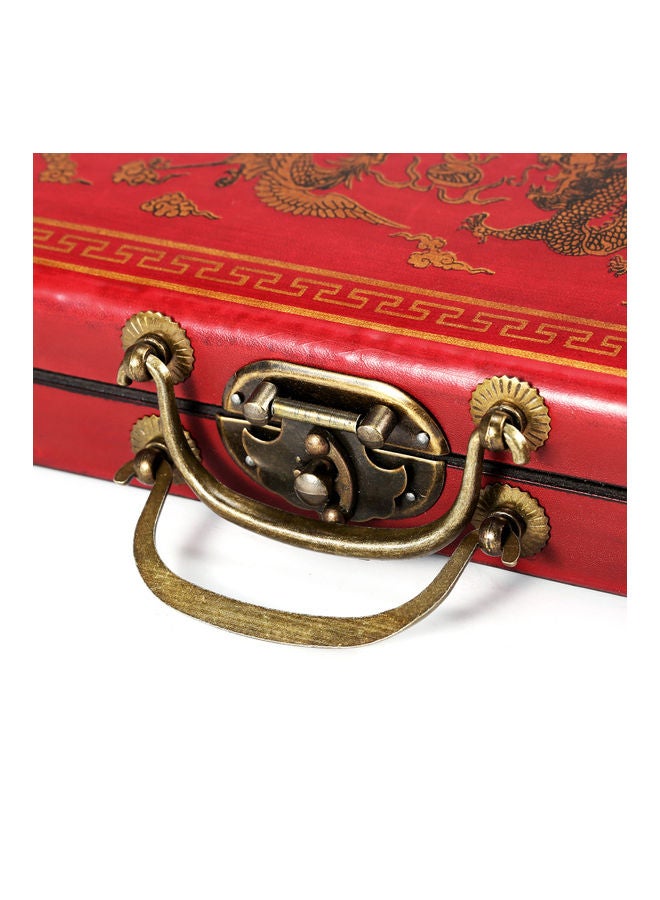 null - Mini Mahjong Set With Wooden Storage Case 4 Players - Image 1