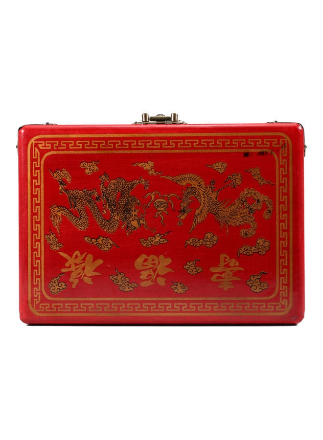 Mini Mahjong Set With Wooden Storage Case 4 Players - Image 5