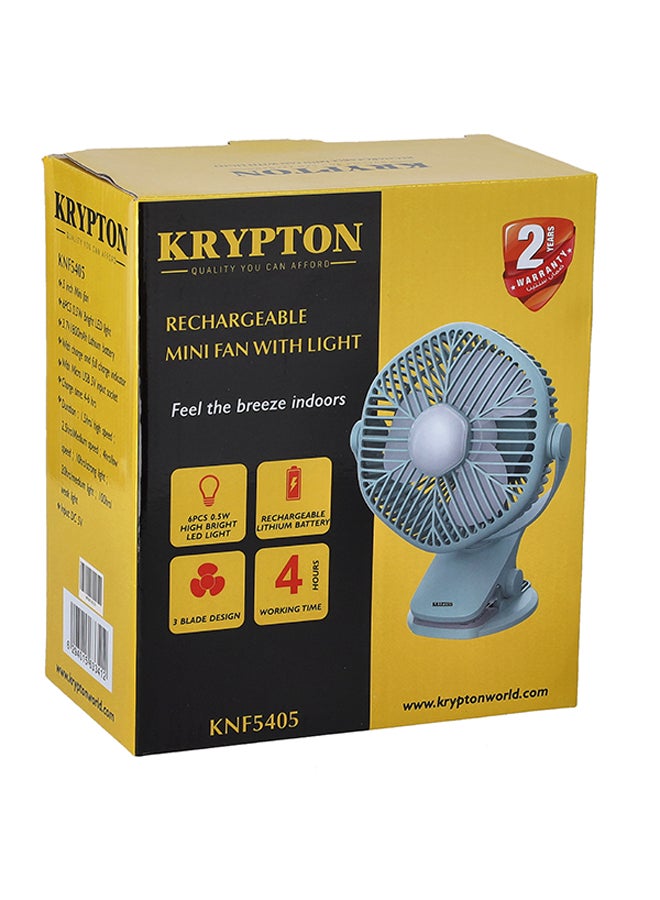 مروحة صغيرة قابلة لإعادة الشحن مزودة بمصباح LED KNF5405 اخضر فاتح - v1622270835/N46449584A_4