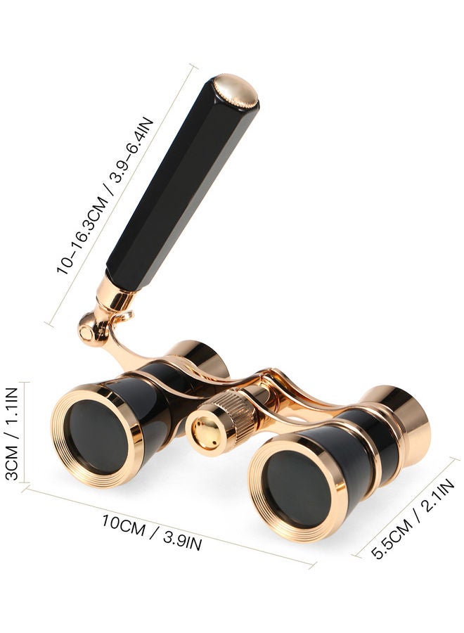 Generic Opera Glasses Lens Retro Binoculars With Handle  - Image 2