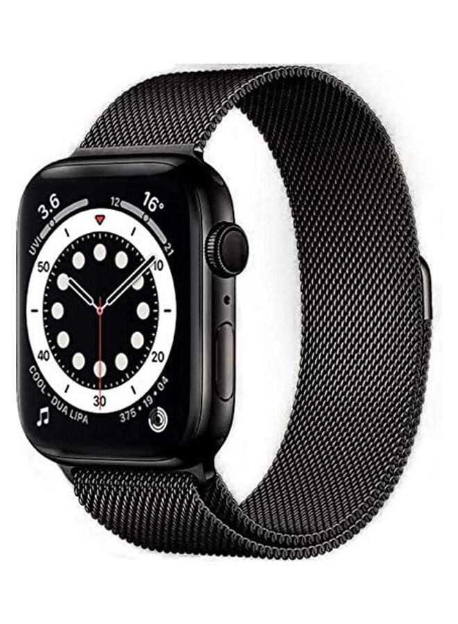 ICS Replacement Band For Apple Watch Series SE/6/5/4/3/2/1 42/44 mm Black - Image 1