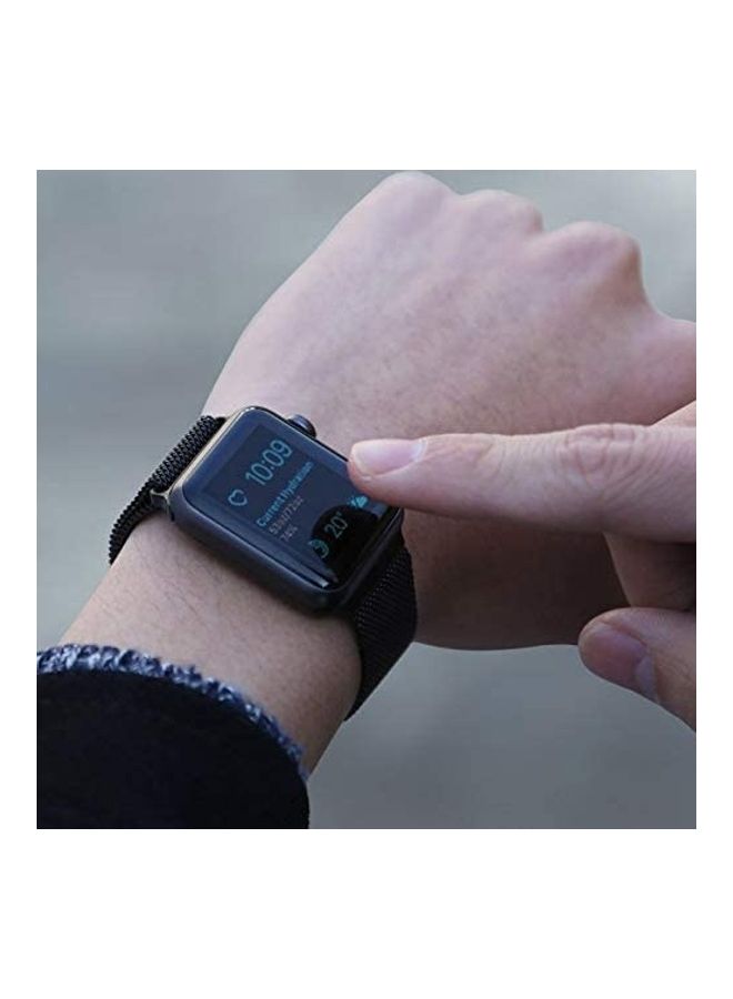 ICS Replacement Band For Apple Watch Series SE/6/5/4/3/2/1 42/44 mm Black - Image 2