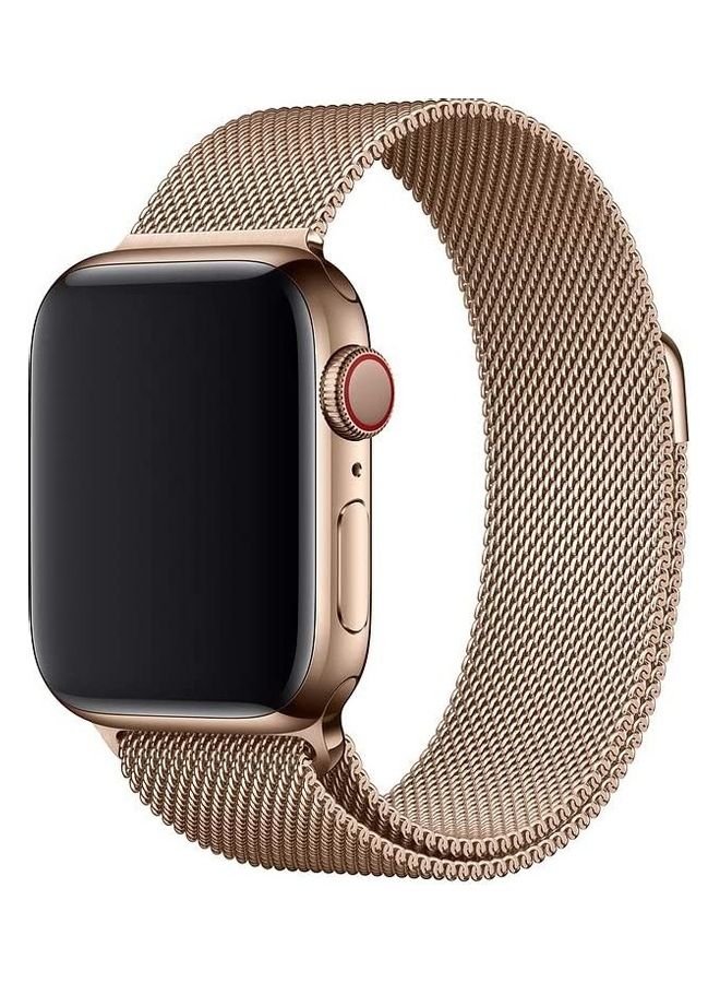 ICS Replacement Band For  Apple Watch Band 42/44 mm Gold