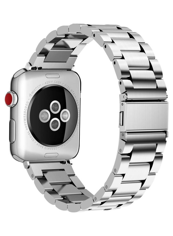 ICS Replacement Band For Apple Watch Series SE/6/5/4/3/2/1 38/40 mm Silver - Image 2