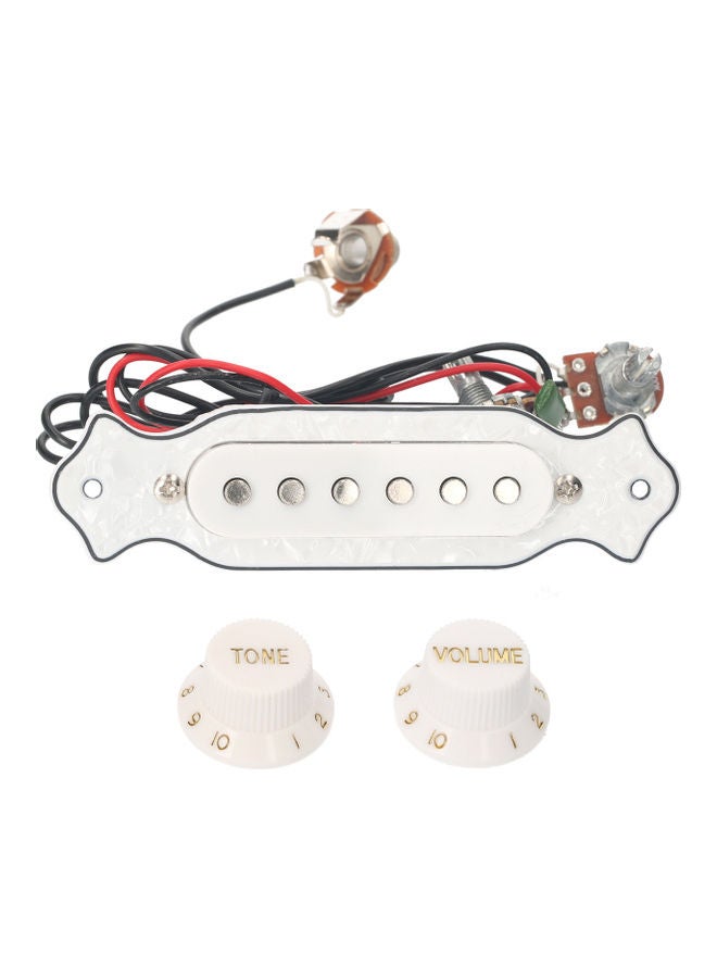 Generic Electric Guitar Pickup Set With Jack And Volume Tone Adjustment Knobs  - Image 1