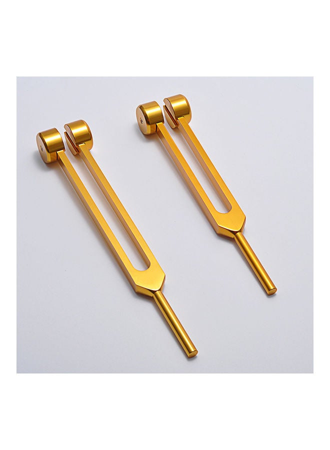 Generic Ear Vibration Ringing Aluminum Tuning Fork With Silicone Hammer Storage Bag - Image 3