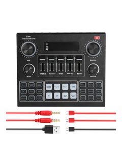 V9 Live Sound Card With 3 Cables