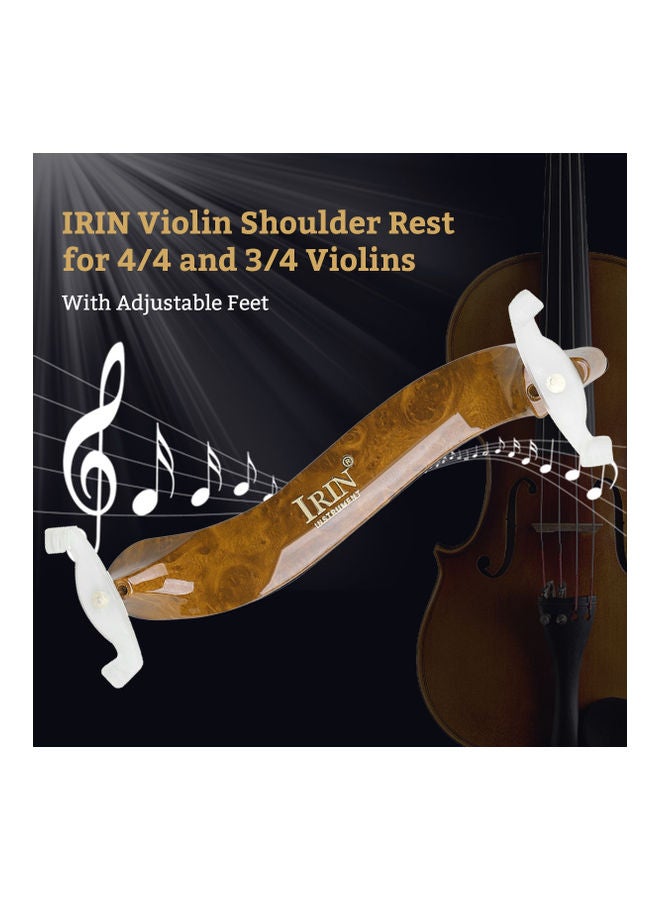 IRIN Violin Shoulder Rest With Adjustable Feet Thick Foam Pad  - Image 3