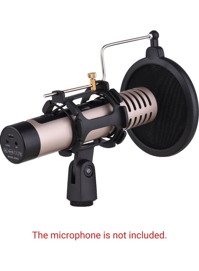 Generic Microphone Shock Mount Anti-Vibration Mic Holder Stand With Pop Filter  - Image 5