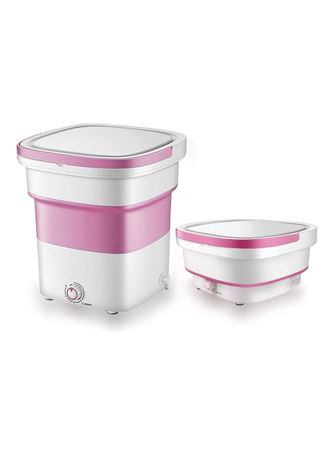 Portable Mini Folding Washing Machine 135 W 2152008 Pink/White - Image 1