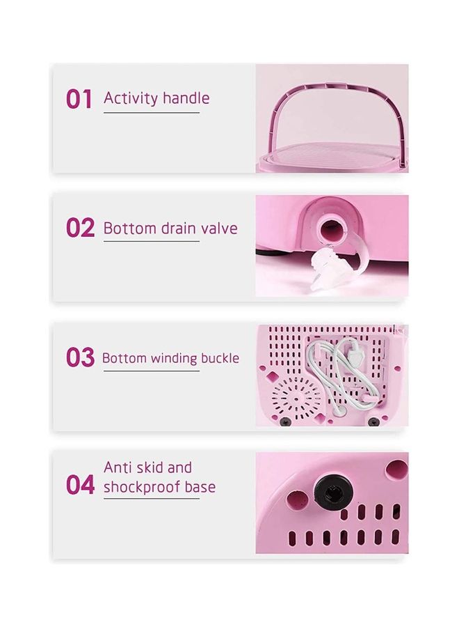 Portable Mini Folding Washing Machine 135 W 2152008 Pink/White - Image 5