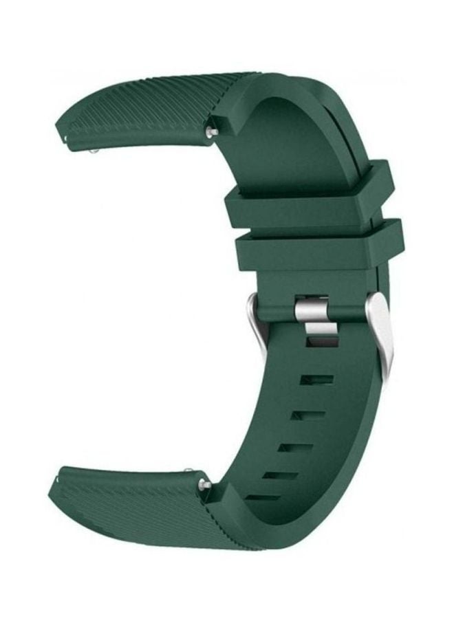MARGOUN Replacement Silicone Band For Samsung Galaxy Gear S3 Classic/Gear S3 Frontier/Huawei GT/GT2 46mm Dark Green - Image 1