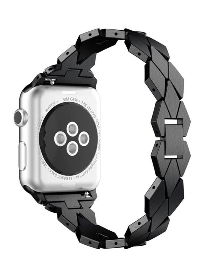 Voberry Replacement Band For Apple Watch Series 1/2/3 38mm Black - Image 2