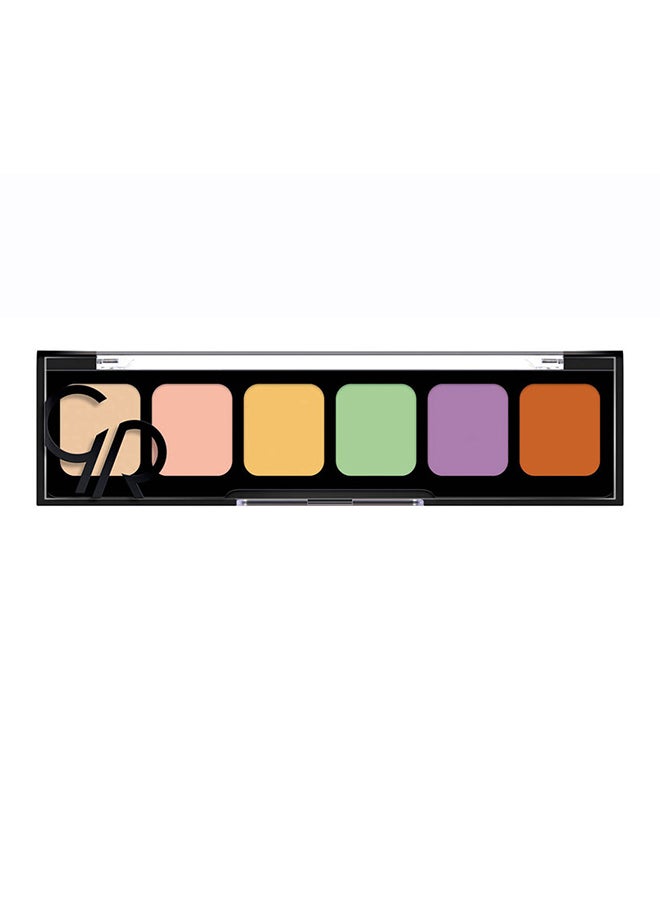 Golden Rose - 6-Color Correct And Conceal Camouflage Cream Palette Multicolour - Image 1