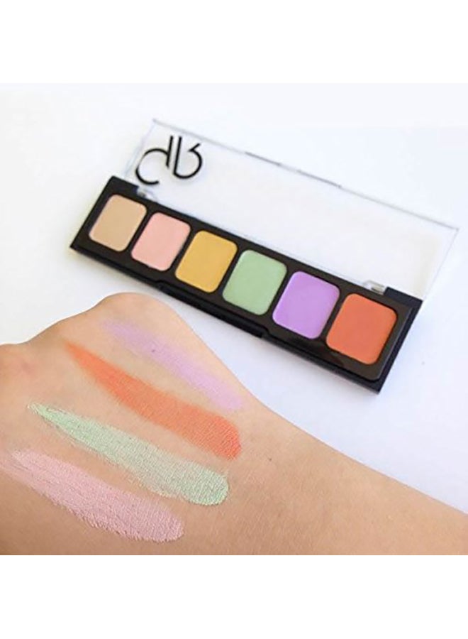 Golden Rose - 6-Color Correct And Conceal Camouflage Cream Palette Multicolour - Image 1