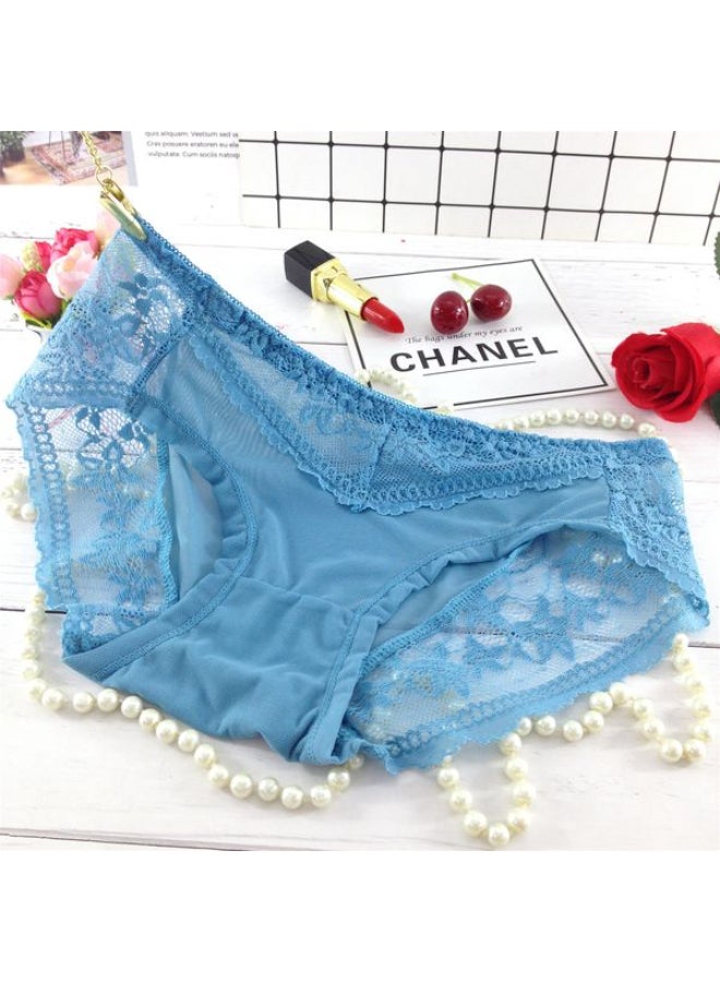 Pack Of 9 Floral Lace Detail Brief Multicolour  - Image 2