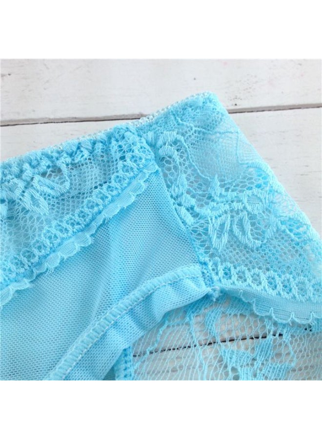 Pack Of 9 Floral Lace Detail Brief Multicolour  - Image 3