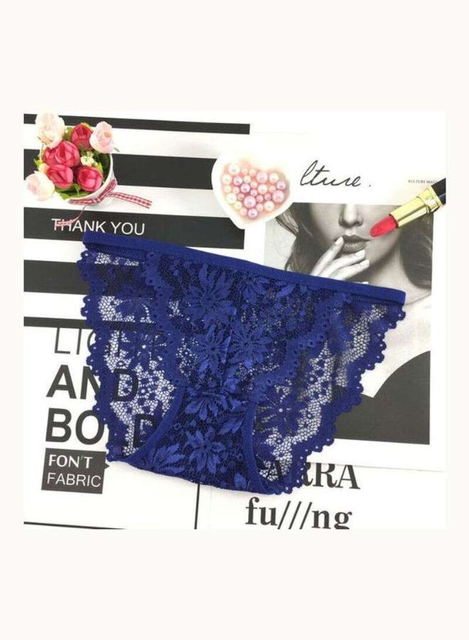 Pack Of 8 Floral Lace Detail Brief Multicolour  - Image 4