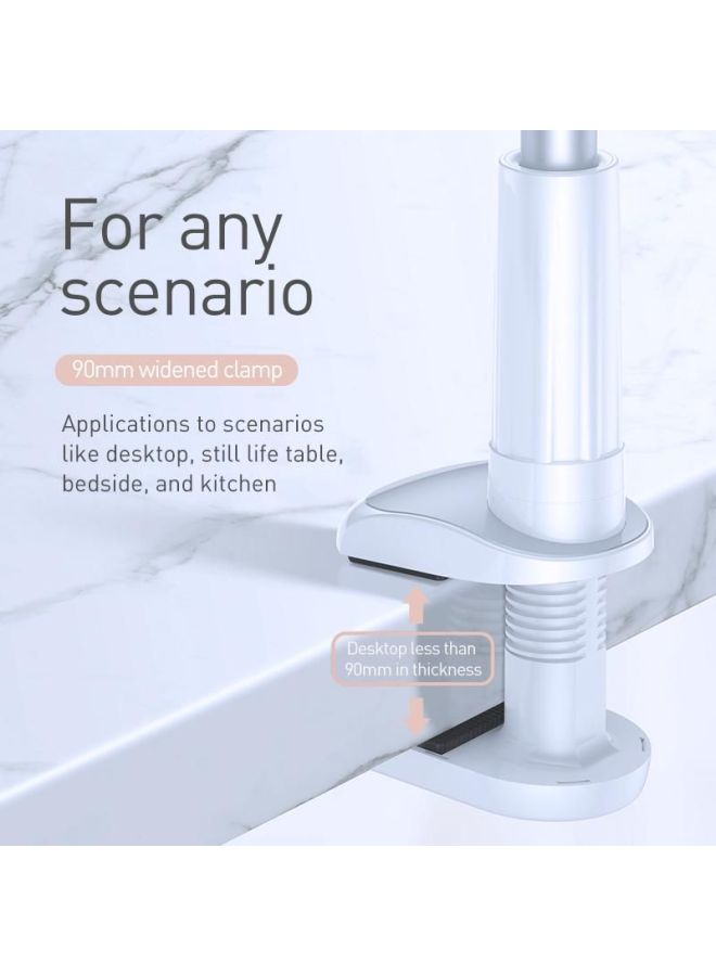 Baseus - Unlimited Adjustment 360-Degree Lazy Phone Holder Silver - Image 1