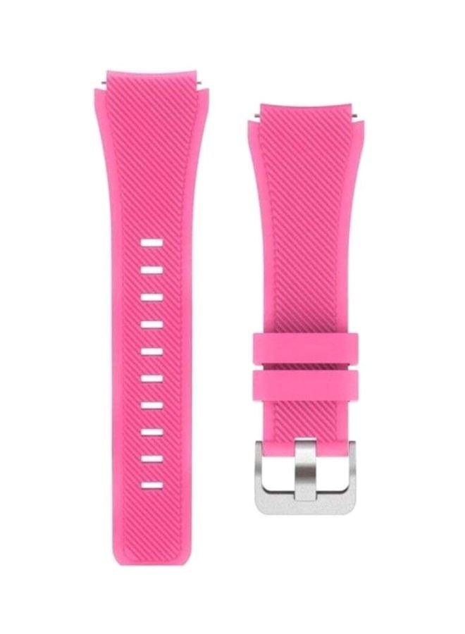 MARGOUN Replacement Silicone Band For Samsung Galaxy Gear S3 Classic/Gear S3 Frontier/Huawei GT/GT2 46mm Pink - Image 1