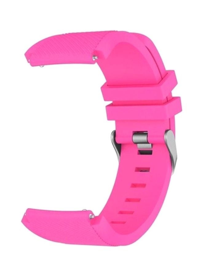 MARGOUN Replacement Silicone Band For Samsung Galaxy Gear S3 Classic/Gear S3 Frontier/Huawei GT/GT2 46mm Pink - Image 2