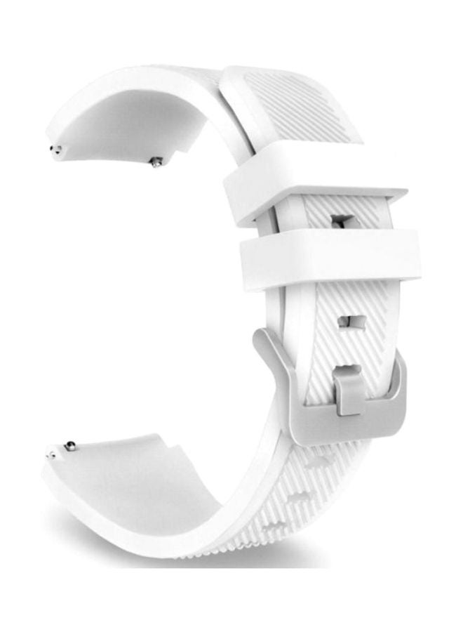 MARGOUN Replacement Silicone Band For Samsung Galaxy Gear S3 Classic/Gear S3 Frontier/Huawei GT/GT2 46mm White - Image 2