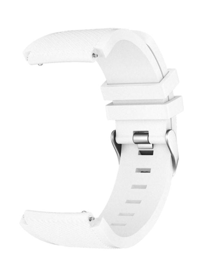 MARGOUN Replacement Silicone Band For Samsung Galaxy Gear S3 Classic/Gear S3 Frontier/Huawei GT/GT2 46mm White - Image 5