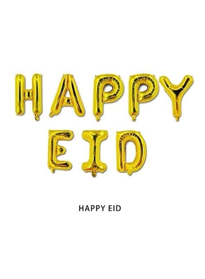 مجموعة بالونات مطبوع عليها عبارة "Happy Eid" - Image 2