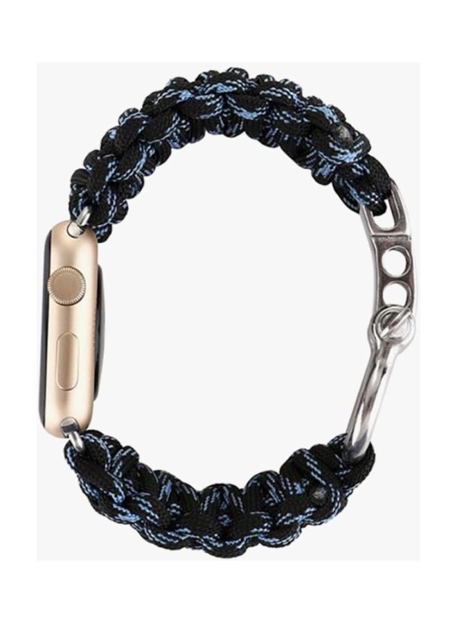 Voberry Replacement Band For Apple Watch Series 3/2/1 Black/Blue - Image 3