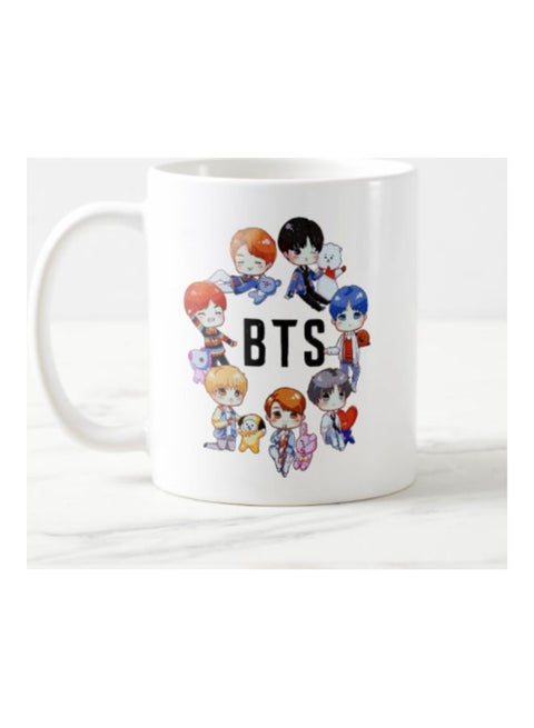 BTS Design Printed Mug White