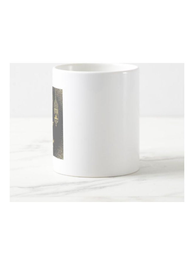Eid Al Adha Mubarak Design Printed Mug White - Image 2