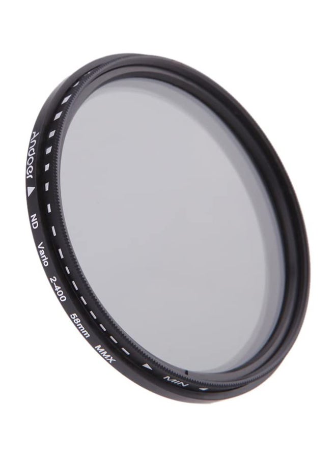 ANDOER Neutral Density Adjustable Lens Filter 5.8cm Black/Clear  - Image 2