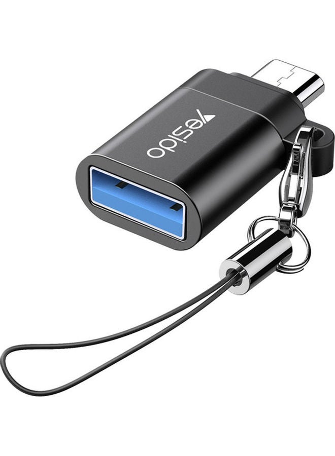 يسيدو وصلة نقل بيانات بمنفذ مايكرو USB 3.0 للنقل فائق السرعة أسود - Image 1