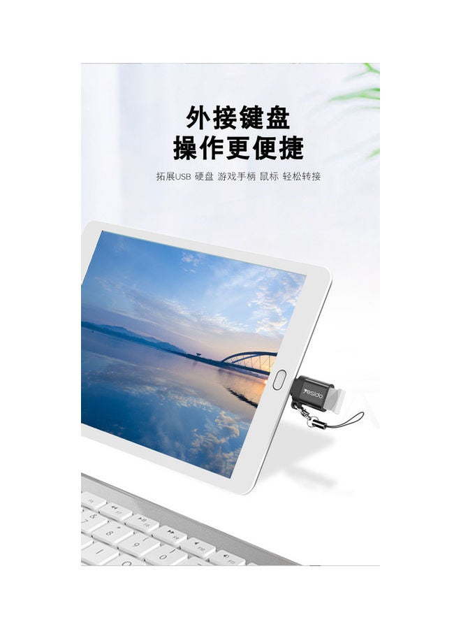 يسيدو وصلة نقل بيانات بمنفذ مايكرو USB 3.0 للنقل فائق السرعة أسود - Image 3