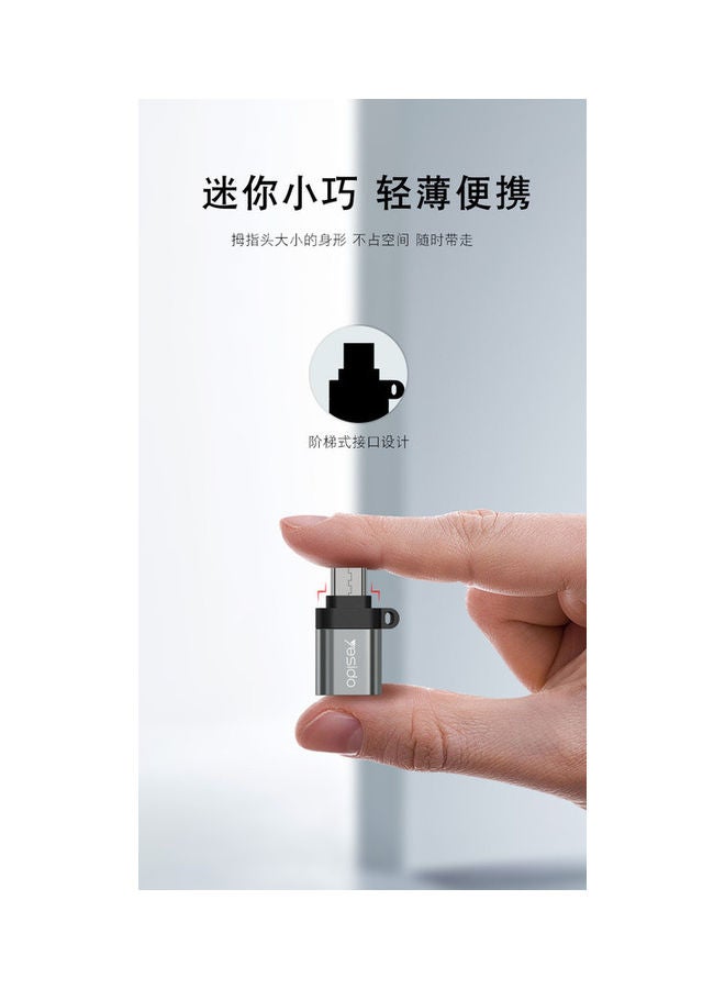 يسيدو وصلة نقل بيانات بمنفذ مايكرو USB 3.0 للنقل فائق السرعة أسود - Image 5