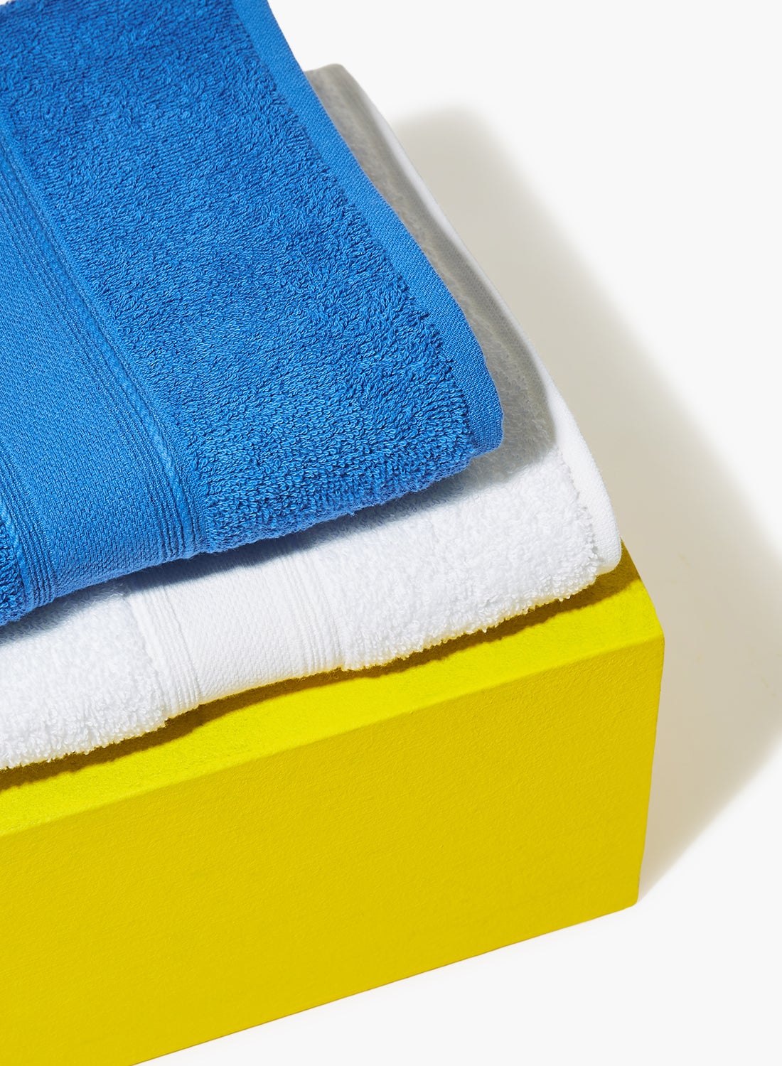 4 Piece Bathroom Towel Set - 400 GSM 100% Cotton Terry - 4 Bath Towel - Blue Color -Quick Dry - Super Absorbent 