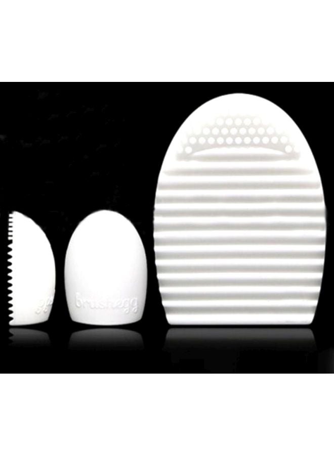 Voberry Cleaning Glove Makeup Washing Brush Scrubber Board White  - Image 3