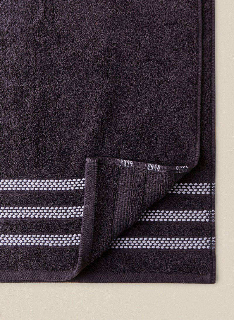 Noon East 12-Piece Towel Set, 100% Cotton Premium Quality, Ultra Absorbent, Thick and Fluffy, 2 Bath + 4 Hand + 6 Face, 500 GSM Black/White Black/White - Image 2