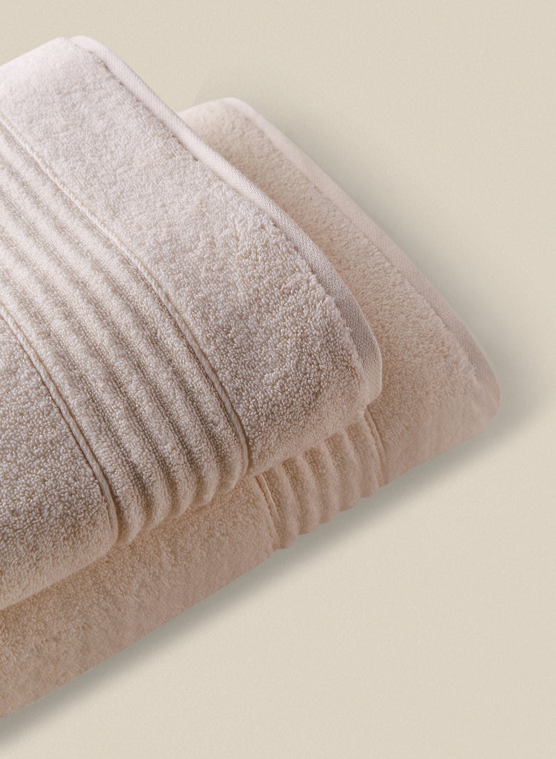 4 Piece Bathroom Towel Set - 500 GSM 100% Cotton - 4 Bath Towel 90 x 150cm - Highly Absorbent - Fast Dry Ivory