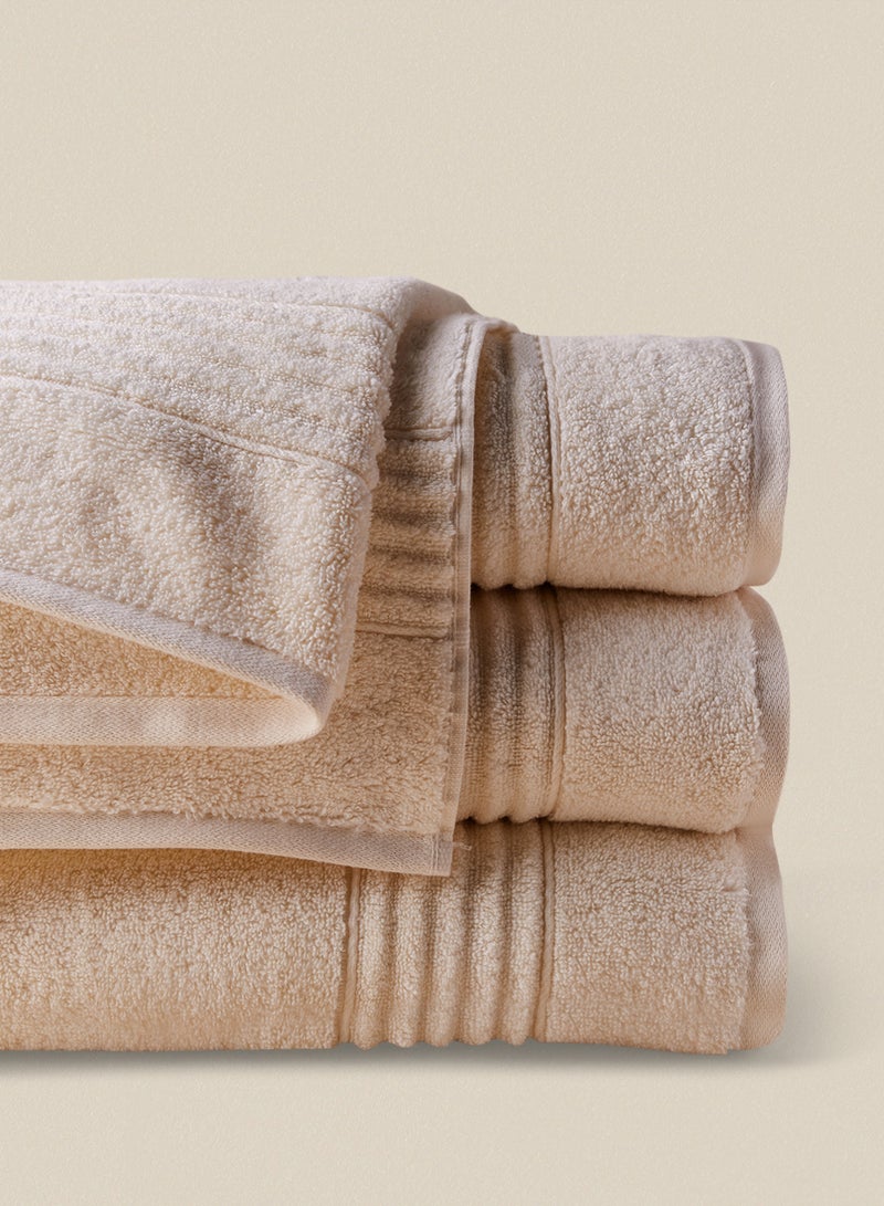 4 Piece Bathroom Towel Set - 500 GSM 100% Cotton - 4 Bath Towel 90 x 150cm - Highly Absorbent - Fast Dry Ivory