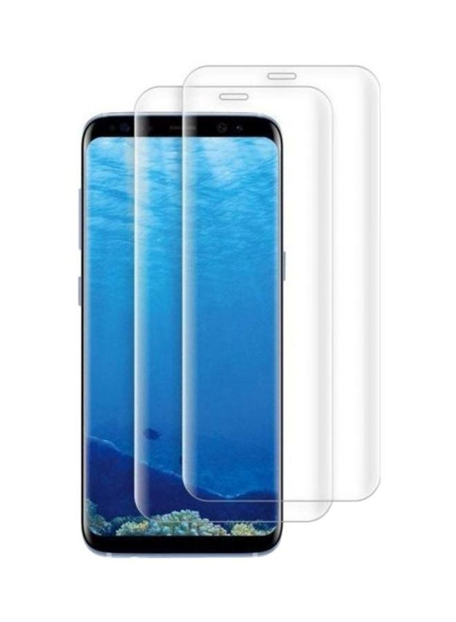 MARGOUN 2-Pack 3D Curved Screen Protector For Samsung Galaxy S8 Clear - Image 1