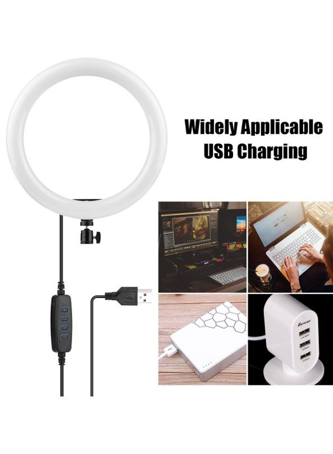 ANDOER LED Ring Light Ball Head Tripod Remote Shutter with Phone Holder White/Black  - Image 5