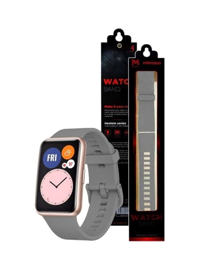 مارجون سوار بديل لساعة هواوي فيت رمادي - Image 4