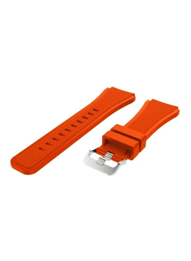 MARGOUN Replacement Silicone Band For Samsung Galaxy Gear S3 Classic/Gear S3 Frontier/Huawei GT/GT2 46mm Orange - Image 1