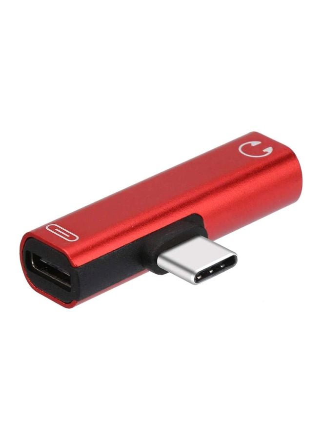 Voberry USB Type C To 3.5mm Aux Audio Cable Adapter For Osmo Pocket Red/Black/Silver - Image 3