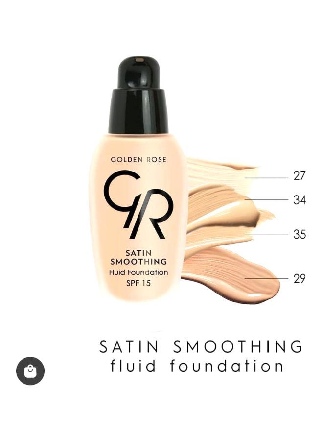 Satin And Smoothing Fluid Foundation SPF 15 27