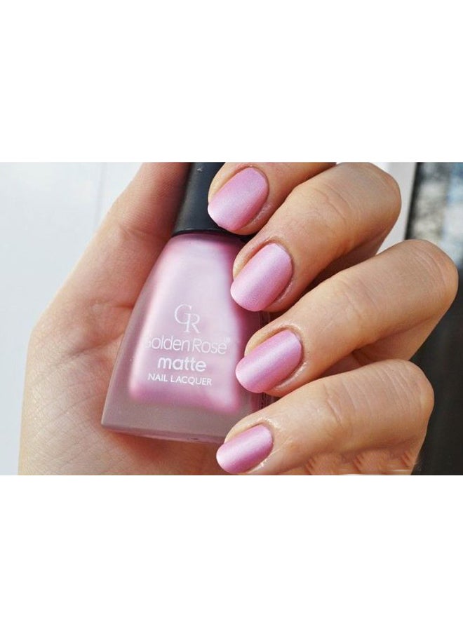 Golden Rose Matte Nail Lacquer 18 Pink - Image 2