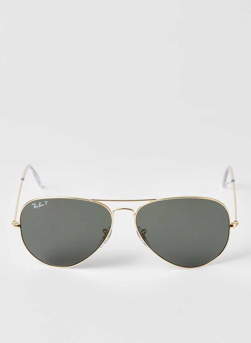 راي بان نظارة شمسية آفياتور بعدسات واقية من الأشعة فوق البنفسجية - مقاس العدسة: 58 مم للرجال - Image 1